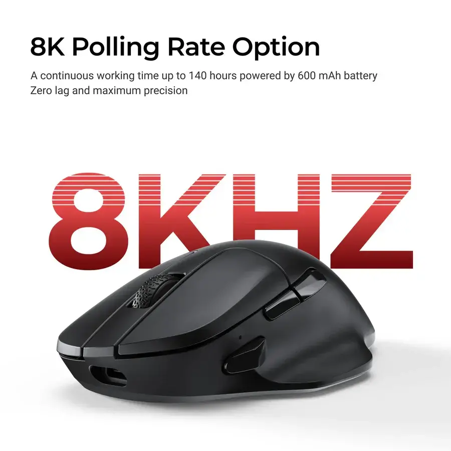 Безжична мишка Keychron M7-A23 8000Hz - Black - image 3