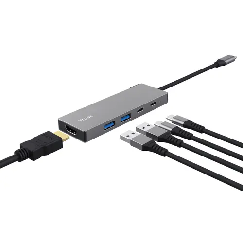 USB хъб, TRUST Dalyx 5-IN-1 Multiport Hub - image 1
