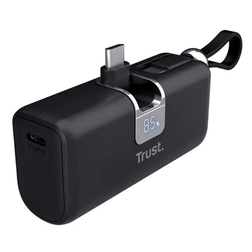 Външна батерия, TRUST Pacto 5000 mAh Pocket Powerbank Black - image 1