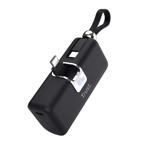 Εξωτερική μπαταρία, TRUST Pacto 5000 mAh Pocket Powerbank μαύρο - 1