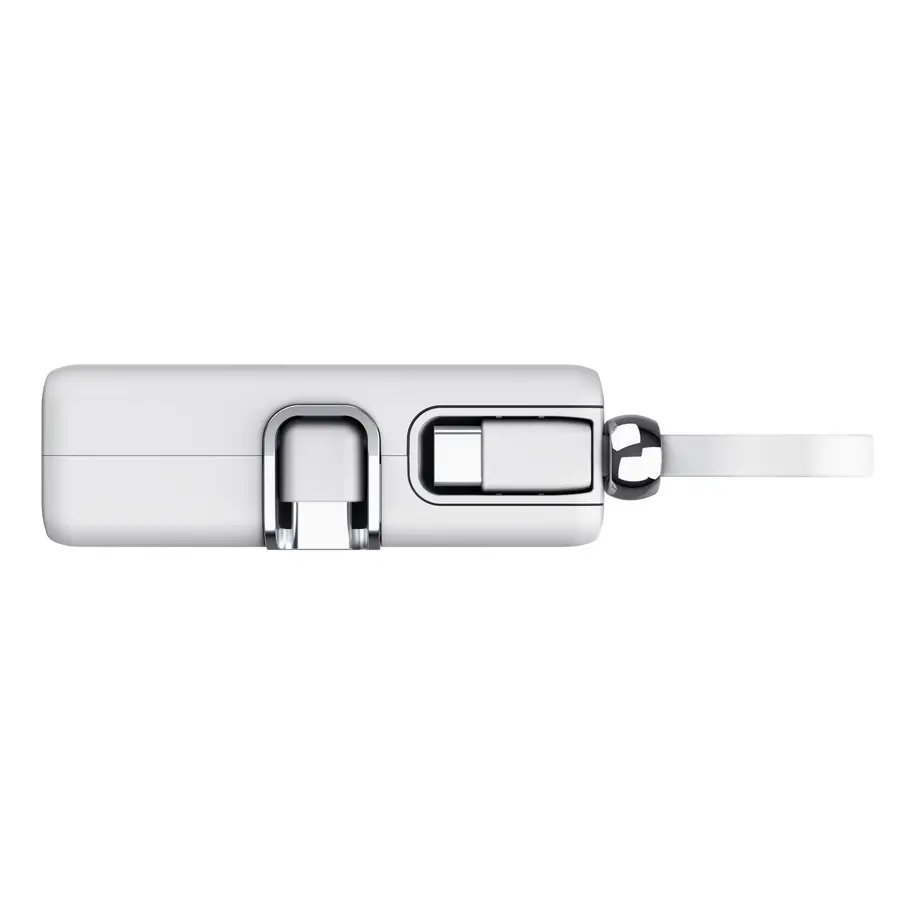 Външна батерия, TRUST Pacto 5000 mAh Pocket Powerbank White - image 3