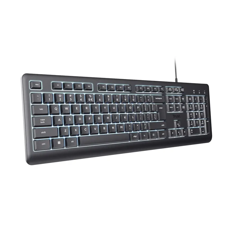 Клавиатура, TRUST Primo Illuminated Keyboard BG - image 2
