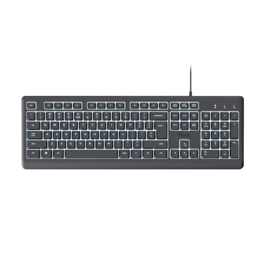 Клавиатура, TRUST Primo Illuminated Keyboard BG - image 3