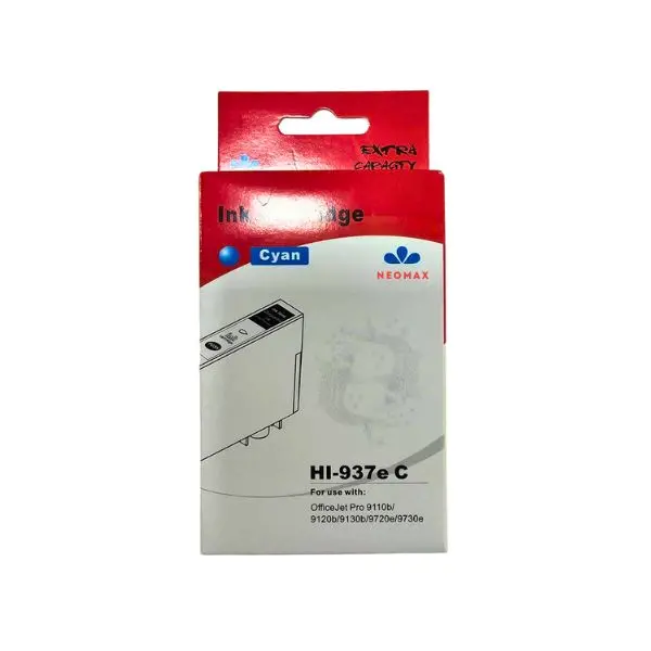 ГЛАВА ЗА HP OfficeJet Pro 9110/9120/9130/9720/9730 Series - Cyan - /937/ - 4S6W2NE - PN HI-937EC - NEOMAX