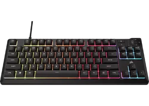 CORSAIR K55 CORE TKL RGB Gaming Keyboard, Backlit Zoned RGB LED, Rubberdome - image 1