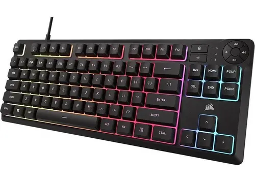 CORSAIR K55 CORE TKL RGB Gaming Keyboard, Backlit Zoned RGB LED, Rubberdome - image 2