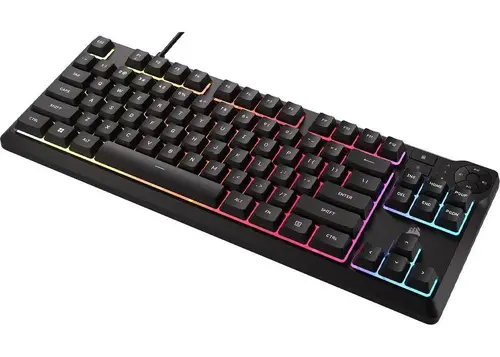 CORSAIR K55 CORE TKL RGB Gaming Keyboard, Backlit Zoned RGB LED, Rubberdome - image 3
