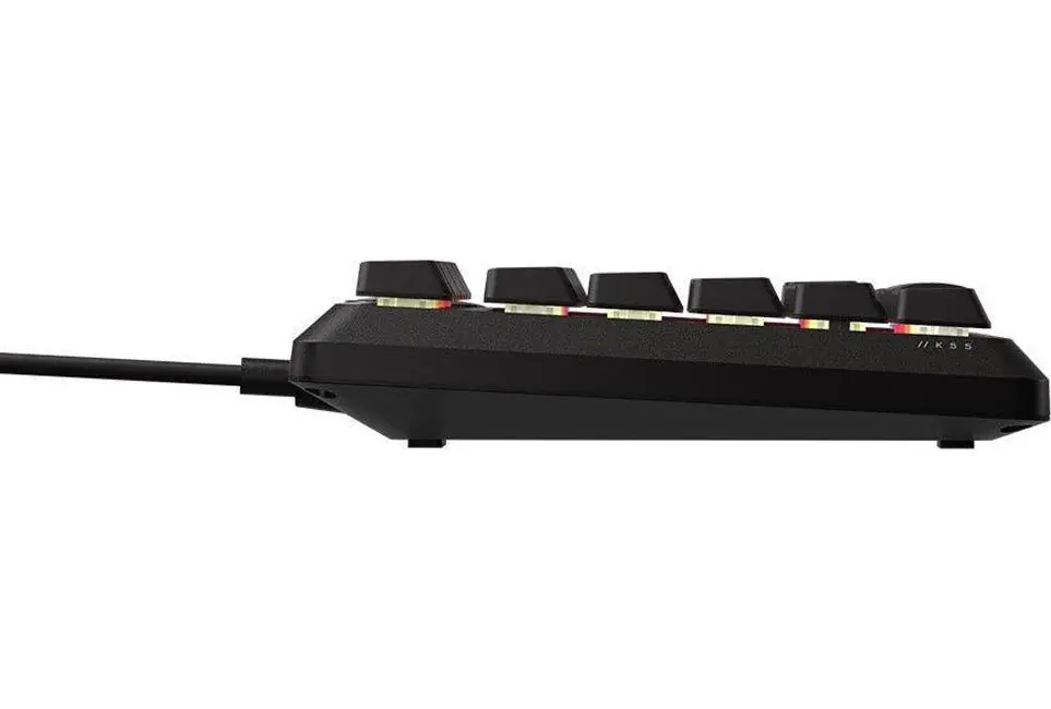 CORSAIR K55 CORE TKL RGB Gaming Keyboard, Backlit Zoned RGB LED, Rubberdome - image 4