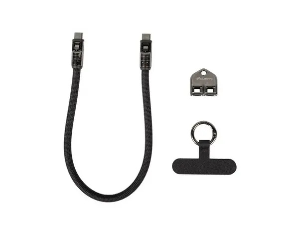 Кабел, Lanberg USB-C M/M 2.0 cable 0.3m, black - image 2