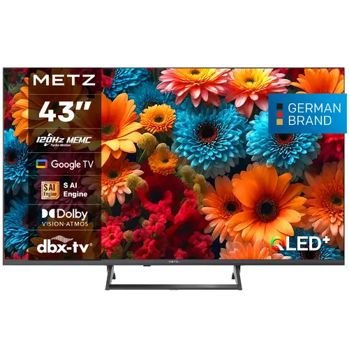 METZ Televizor 43" 43MQF7500Z UHD 4K QLED SMART TV, Google TV, Clasa G - 1