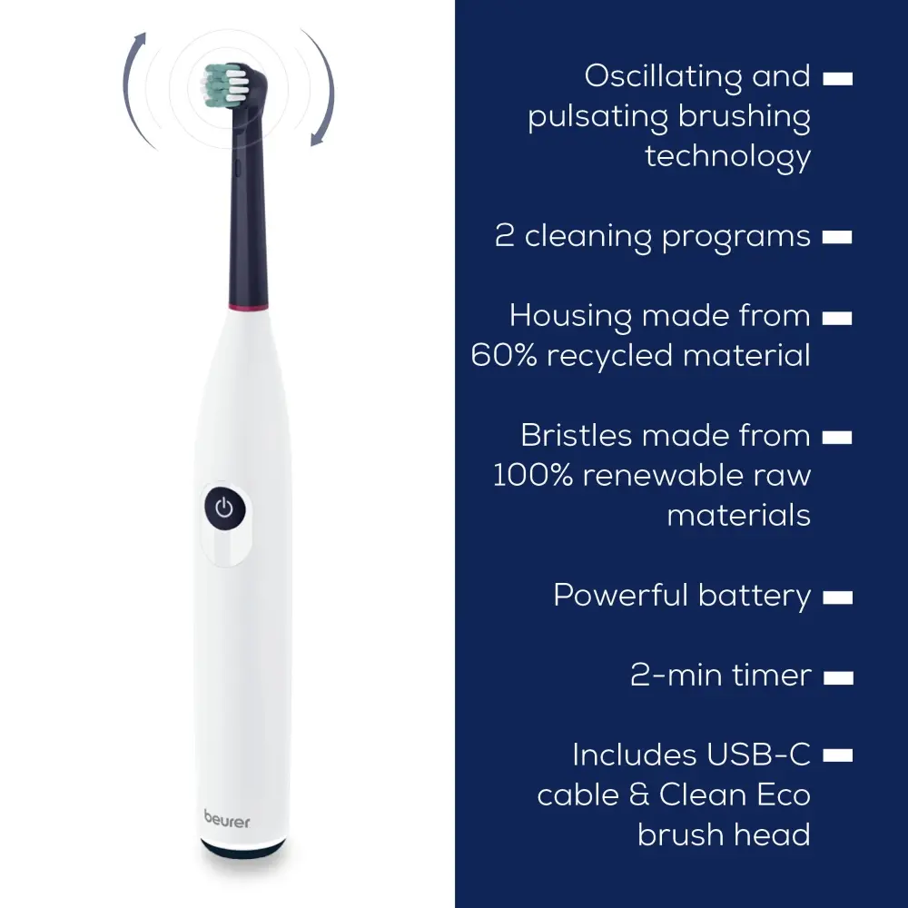 Електрическа четка за зъби, Bundle TB 15 Electric toothbrush+ 4 pcs. Clean - image 1
