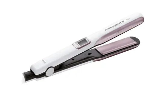 Преса, Rowenta SF7660F0 Liss & Curls Premium Care, cashemere keratin coating, ionic function, liss optimizer (silicon strip), LCD screen, 2 settings (130-200C), fast heat up (30'), auto-off (60"), lock system, floating plates - image 2