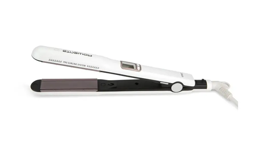 Преса, Rowenta SF7660F0 Liss & Curls Premium Care, cashemere keratin coating, ionic function, liss optimizer (silicon strip), LCD screen, 2 settings (130-200C), fast heat up (30'), auto-off (60"), lock system, floating plates - image 3