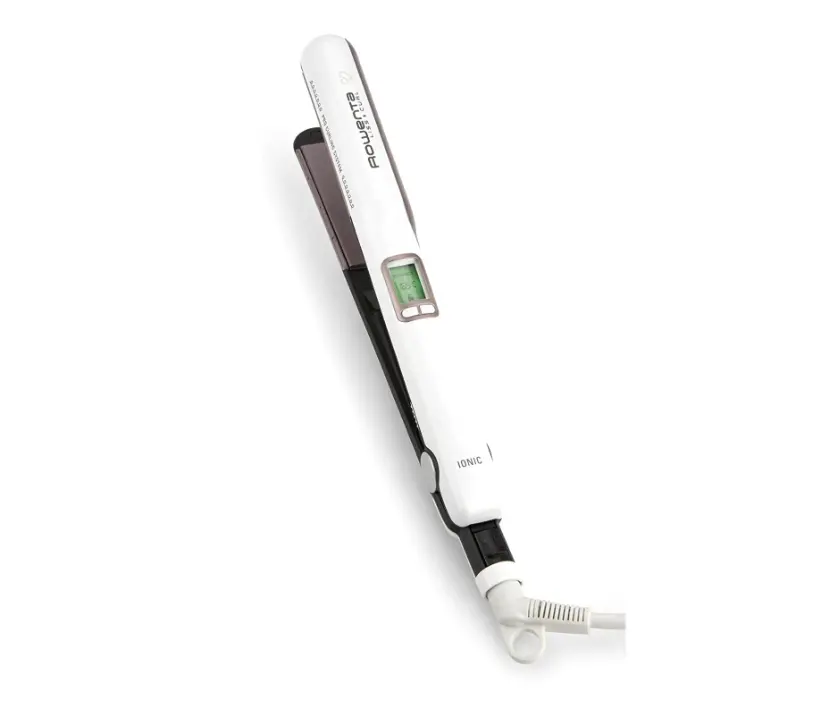 Преса, Rowenta SF7660F0 Liss & Curls Premium Care, cashemere keratin coating, ionic function, liss optimizer (silicon strip), LCD screen, 2 settings (130-200C), fast heat up (30'), auto-off (60"), lock system, floating plates - image 4