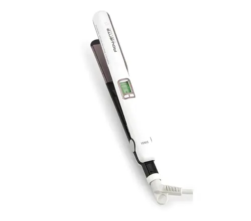 Преса, Rowenta SF7660F0 Liss & Curls Premium Care, cashemere keratin coating, ionic function, liss optimizer (silicon strip), LCD screen, 2 settings (130-200C), fast heat up (30'), auto-off (60"), lock system, floating plates - image 4