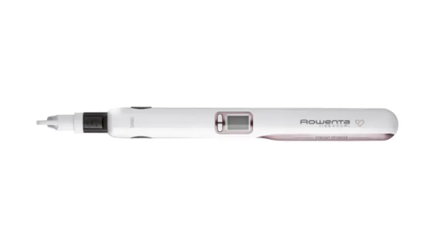 Преса, Rowenta SF7660F0 Liss & Curls Premium Care, cashemere keratin coating, ionic function, liss optimizer (silicon strip), LCD screen, 2 settings (130-200C), fast heat up (30'), auto-off (60"), lock system, floating plates - image 6