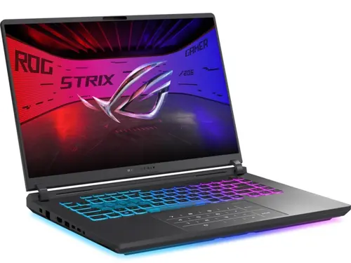 Лаптоп, Asus Strix G16 G615LP-TS215,Intel Ultra 9 ,16.0 WQXGA(2560X1600),16:10 Bend+500nits, AG,300Hz,DDR5 32GB ( 16GB DDR5-5600 SO-DIMM *2 ) ,1TB , RTX 5070 8GB GDDR7,Wi-Fi 7 ,Backlit Chiclet Keyboard 4-Zone RGB,NO OS,Eclipse Gray + ROG Backpack - image 1