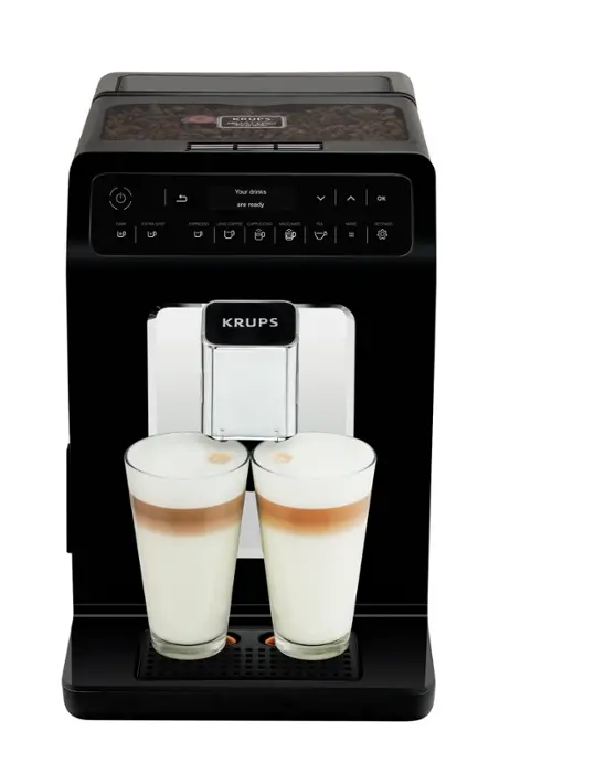 Кафеавтомат, Krups EA890810, Evidence Fully Auto Espresso Machine, 1450W, Led display, 2.3l water tank, black/chrome - image 3