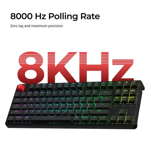 Геймърска Механична клавиатура Keychron C3 Pro 8K QMK - Super Red Switch, Hot-Swappable, RGB - image 1