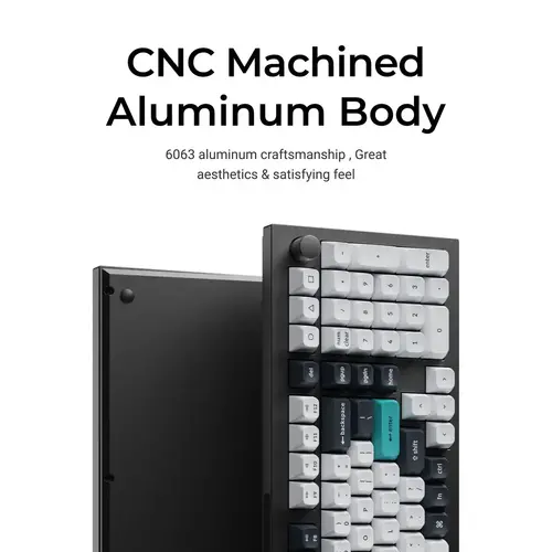 Механична клавиатура Keychron Q5 Max QMK Carbon Black - Gateron Jupiter Brown - image 1