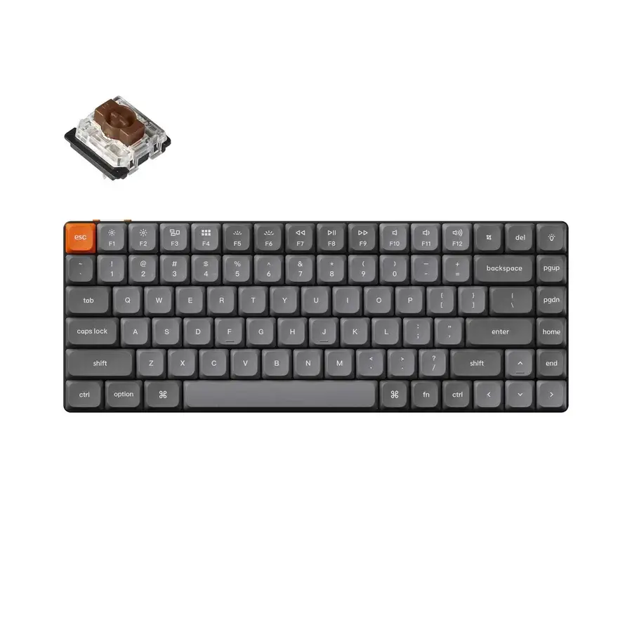 Tastatură mecanică wireless Keychron K3 MAX Black QMK/VIA - Brown Switch