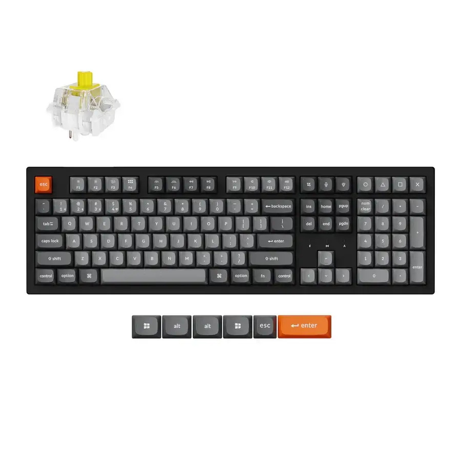 Механична клавиатура Keychron K10 Max QMK/VIA Full Size - Keychron Super Brown Switch, RGB Backlight
