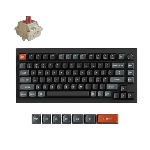Tastatură mecanică wireless Keychron V1 Ultra 8K - Silk POM Switch Red - 1