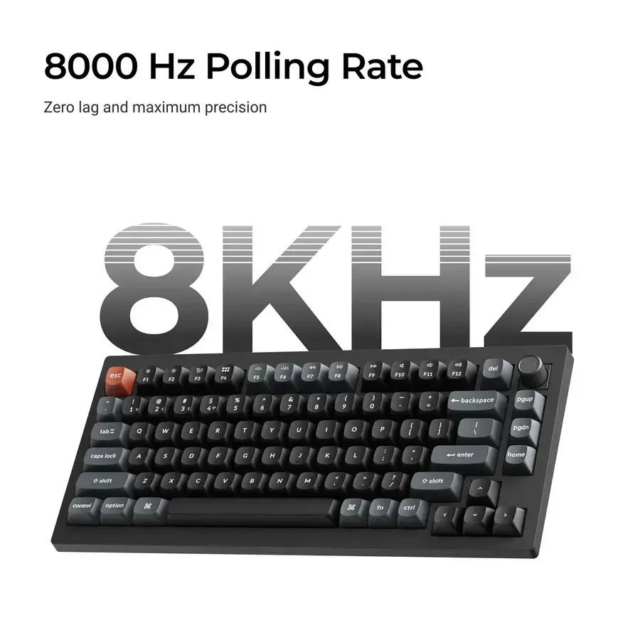 Безжична механичка клавиатура Keychron V1 Ultra 8K - Silk POM Switch Banana - image 1