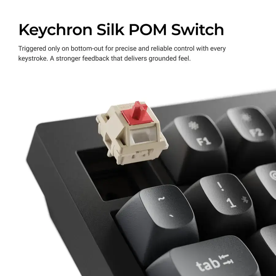 Безжична механичка клавиатура Keychron V6 Ultra 8K - Silk POM Switch Red - image 2