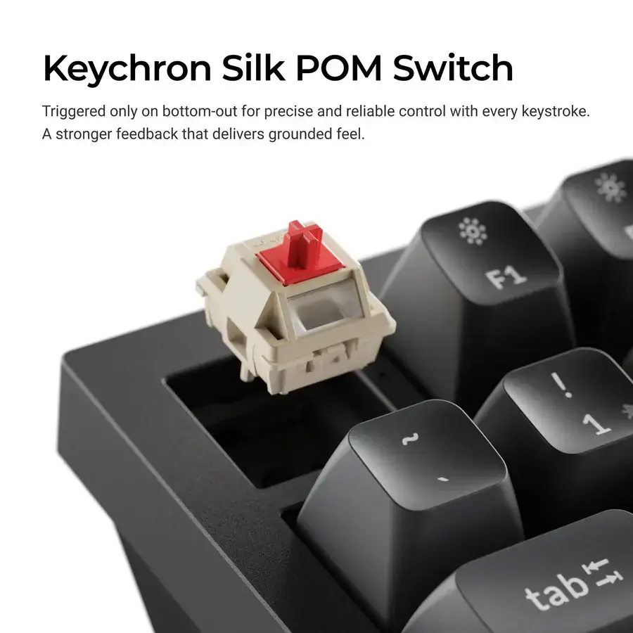 Безжична механичка клавиатура Keychron Q1 Ultra 8K Black - Silk POM Switch Banana - image 2