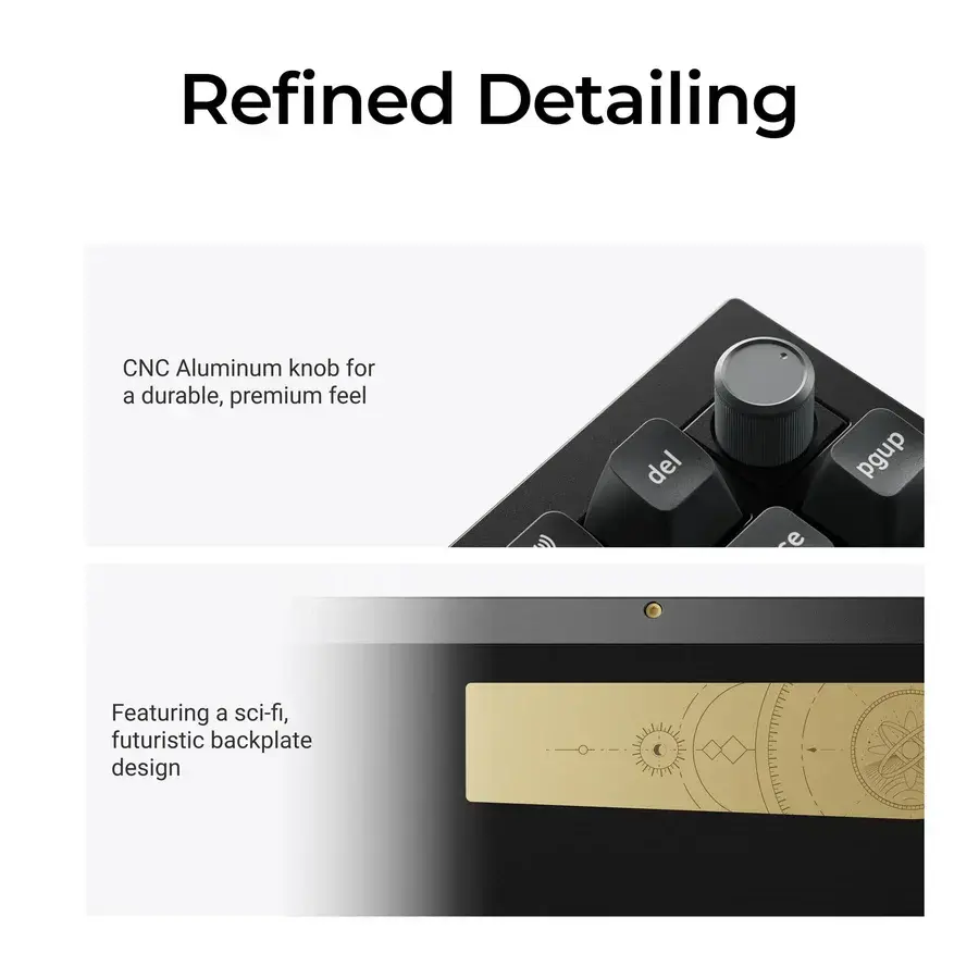 Безжична механичка клавиатура Keychron Q1 Ultra 8K Black - Silk POM Switch Banana - image 3