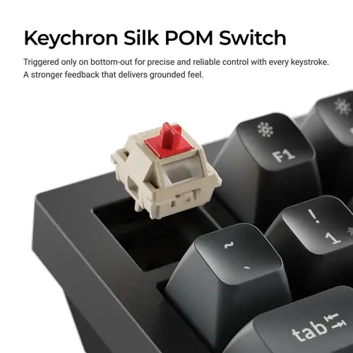 Безжична механичка клавиатура Keychron Q6 Ultra 8K Black - Silk POM Switch Banana - image 2