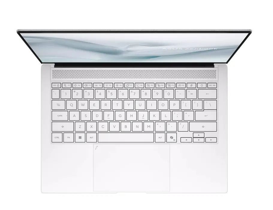 Лаптоп, Asus Zenbook S UX5406AA-SU152X,Intel Ultra 9 386H 2.1 GHz (18MB Cache, up to 4.9 GHz, 16 cores, 16 Threads), 14" OLED (WQXGA+(WQ+) 2880X1800 16:10), 120 Hz,  32GB LPDDR5X (16 GB on BD),1TB SSD, Backlit Chiclet Keyboard, Windows 11 Pro,Scandinavian White, - image 3