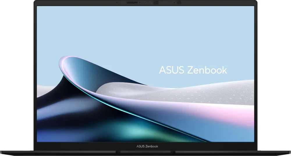 Лаптоп, Asus Zenbook UM3406GA-QD246WNA, AMD Ryzen 7 445 ,2.0GHz (14MB Cache, up to 4.6GHz, 6 cores, 12 Threads), 14.0 OLED WUXGA(WU) 1920X1200 16:10,LPDDR5X 16GB ( on board ),512GB  SSD G4, Windows 11,  Jade Black, Sleev, no adapter - image 1