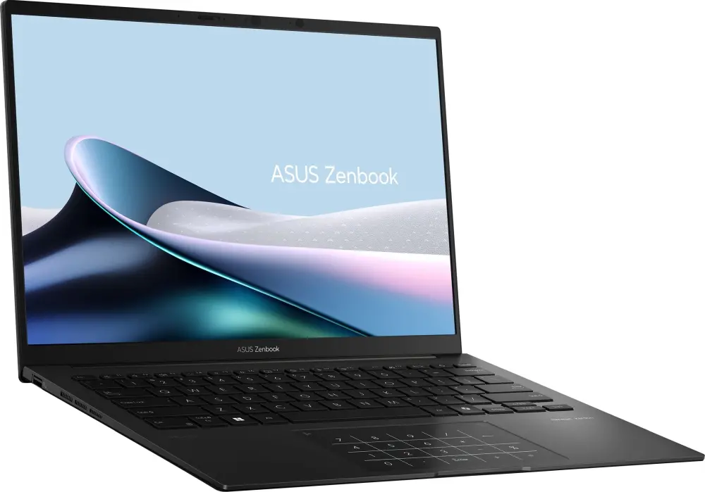 Лаптоп, Asus Zenbook UM3406GA-QD246WNA, AMD Ryzen 7 445 ,2.0GHz (14MB Cache, up to 4.6GHz, 6 cores, 12 Threads), 14.0 OLED WUXGA(WU) 1920X1200 16:10,LPDDR5X 16GB ( on board ),512GB  SSD G4, Windows 11,  Jade Black, Sleev, no adapter - image 2