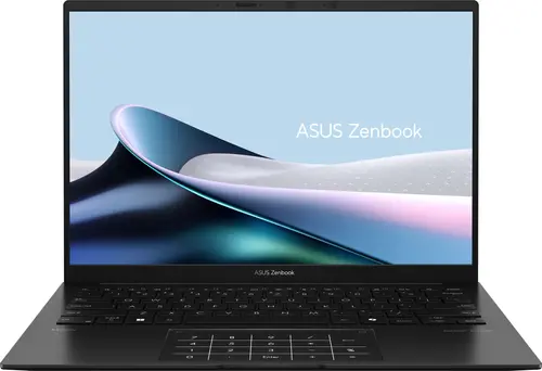 Лаптоп, Asus Zenbook UM3406GA-QD246WNA, AMD Ryzen 7 445 ,2.0GHz (14MB Cache, up to 4.6GHz, 6 cores, 12 Threads), 14.0 OLED WUXGA(WU) 1920X1200 16:10,LPDDR5X 16GB ( on board ),512GB SSD G4, Windows 11, Jade Black, Sleev, no adapter