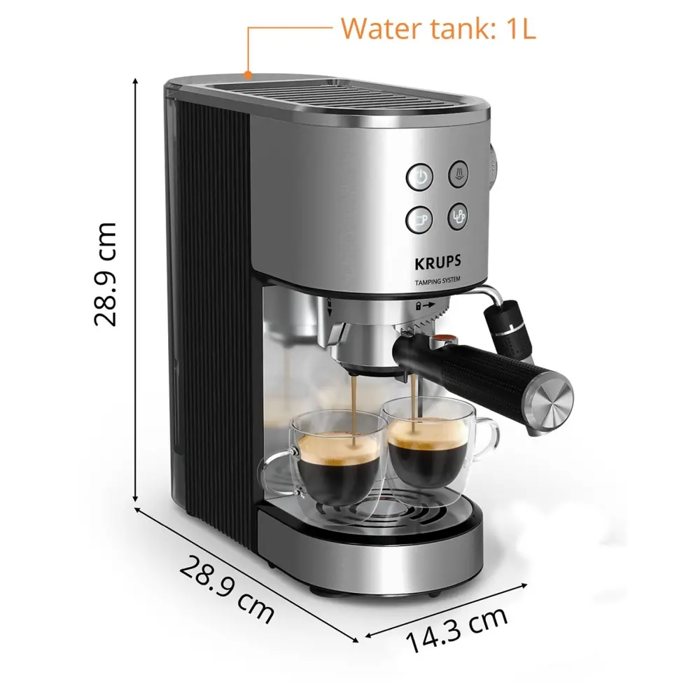 Кафемашина, Krups XP499EE0 Esp Virtuoso+Autotamping Eu - image 1
