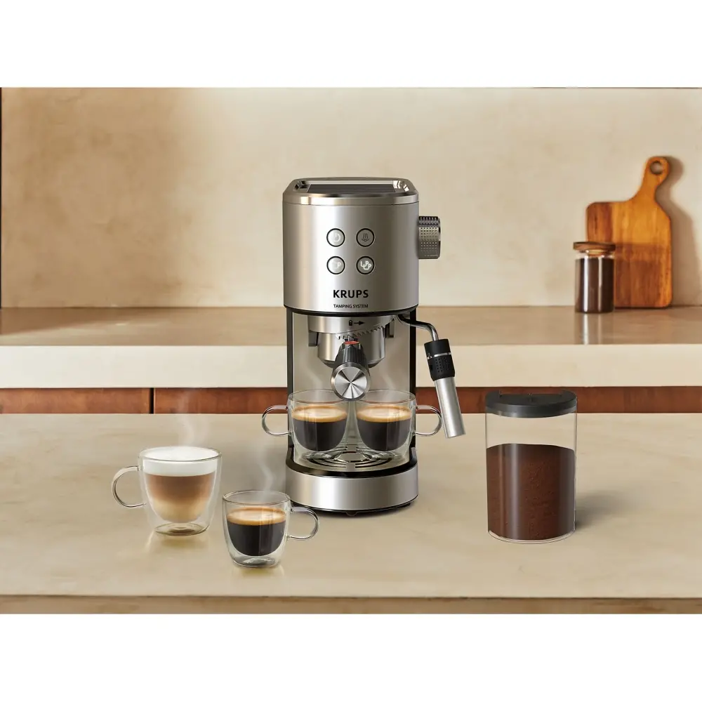 Кафемашина, Krups XP499EE0 Esp Virtuoso+Autotamping Eu - image 2