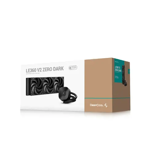 DeepCool водно охлаждане Water Cooling LE360 V2 ZERO DARK - LGA1851/AM5 - image 5