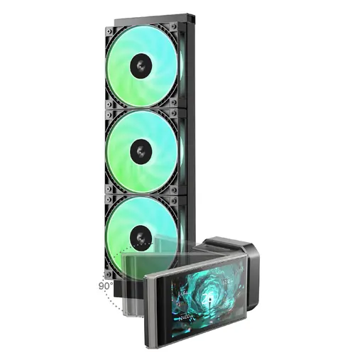 DeepCool водно охлаждане Water Cooling LT360 VISION ARGB - 4.5 inch IPS LCD screen - LGA1851/AM5 - image 1