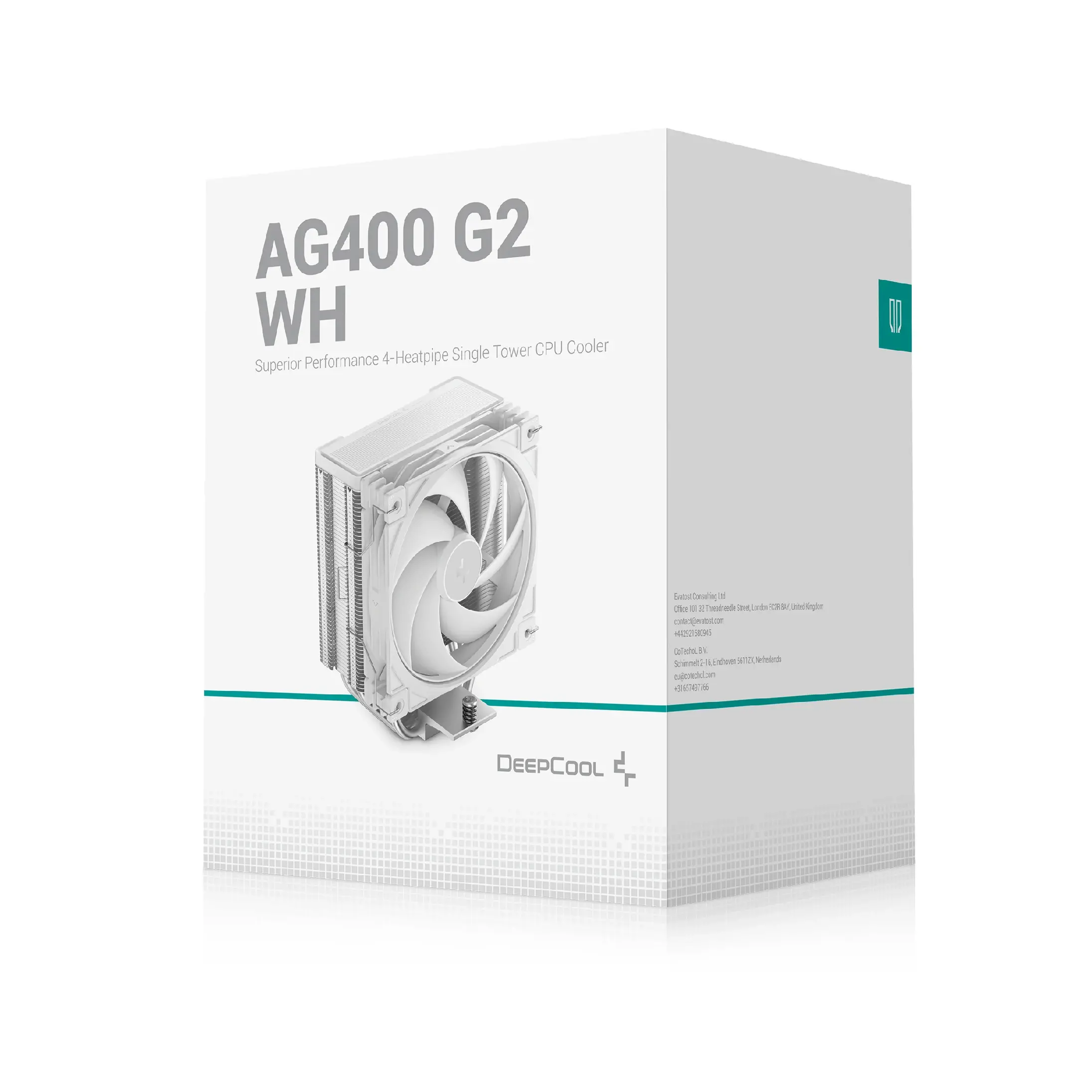 DeepCool охладител CPU Cooler AG400 G2 WH - LGA1851/AM5 - image 8