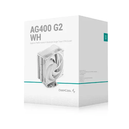 DeepCool охладител CPU Cooler AG400 G2 WH - LGA1851/AM5 - image 8