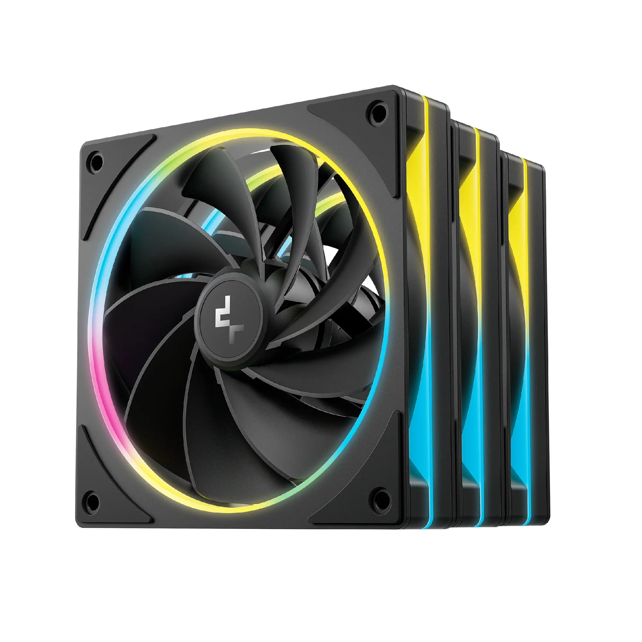 DeepCool Set de ventilatoare Fan Pack 3-in-1 3x120mm - FL12R SE Negru, Reverse, Addressable RGB
