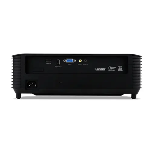 Мултимедиен проектор, Acer Projector X1128H, DLP, SVGA (800x600), 4800Lm, 20 000:1, 3D ready, 40 degree Auto keystone, ACpower on, HDMI, VGA, RCA, USB(Type A, 5V/1.5A), Audio in, 1x3W, 2.7kg, Black - image 3