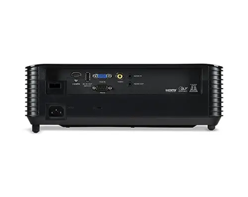 Мултимедиен проектор, Acer Projector X1328Wi, DLP, WXGA (1280x800), 5000 ANSI Lm, 20 000:1, 3D, Auto keystone, Wireless dongle included, 24/7 operation, Wifi, HDMI, VGA in, RCA, RS232, Audio in/out, DC Out (5V/1A), 3W Speaker, 2.7kg, Black - image 4