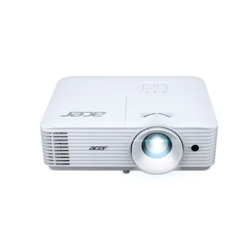Мултимедиен проектор, Acer Projector P1358i, DLP, WXGA (1280x800), 5000 ANSI Lumens, 20,000:1, 1.3x, 2x HDMI (1.4a), VGA, RCA, Wireless dongle included, Audio in/out (3.5mm), VGA out, DC Out (5V/1A, USB-A), Speaker 10W, Bluelight Shield, 2.8kg, Bag, 3Y, White - image 1