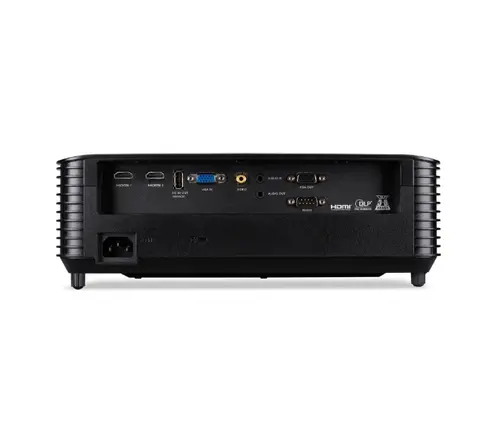 Мултимедиен проектор, Acer Projector X1328AF, DLP, WXGA (1280x800), 5000 ANSI Lumens, 20 000:1, 1.1x, 3D ready, VGA, HDMI 1.4x2, USB (Type A), RCA, RS232, Audio in/out, Auto Keystone, Auto Focus, Speaker 3W, 2.8kg, 2Y, Black - image 3