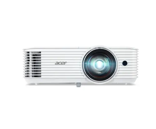 Мултимедиен проектор, Acer Projector S1287n, DLP, Short Throw 0.6, XGA (1024x768), 4000 ANSI Lumens, 20 000:1, 1x, HDMI 2x1.4b, DC Out (5V/1A, USB-A), Component Video (D-sub), RCA, RG-45, RS232, Audio in/out, Speaker 16W, 3.1 kg, 3Y, White - image 1