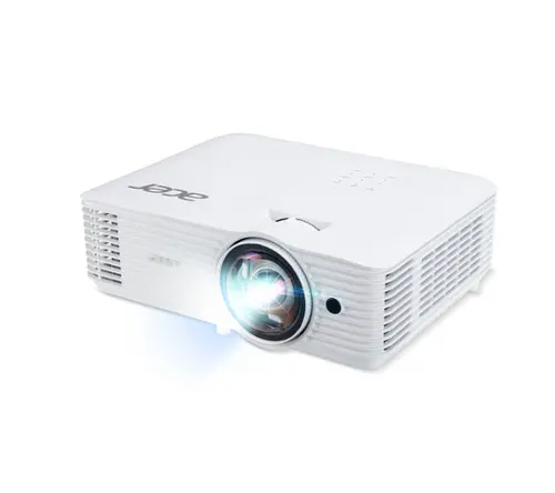 Мултимедиен проектор, Acer Projector S1287n, DLP, Short Throw 0.6, XGA (1024x768), 4000 ANSI Lumens, 20 000:1, 1x, HDMI 2x1.4b, DC Out (5V/1A, USB-A), Component Video (D-sub), RCA, RG-45, RS232, Audio in/out, Speaker 16W, 3.1 kg, 3Y, White
