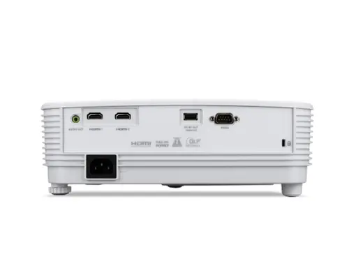 Мултимедиен проектор, Acer Projector H6542, DLP, FHD (1920x1080), 4000 ANSI Lumens, 13 000:1, 1.1x, 3D ready, 24/7 operation, HDMI 2x1.4, DC Out (5V/1.5A, USB Type A), USB (Type A), RS-232, PC Audio out, Bluelight Shield, Speaker 3W, Bag, 2.4 Kg, 2?, White - image 2